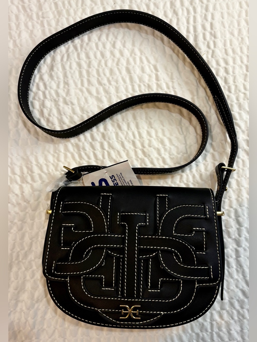 Sam Edelman Small Bay Leather Saddle Crossbody Bag NWT Cute Western Flare